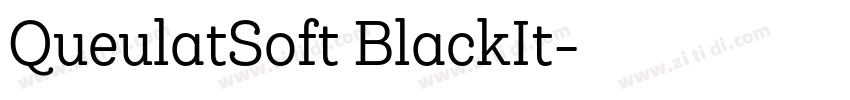 QueulatSoft BlackIt字体转换
